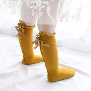 Ruffle Bow Socks