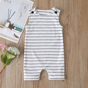 Baby Stripped Pocket Romper