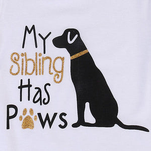 My Sibling Has Paws Onesie